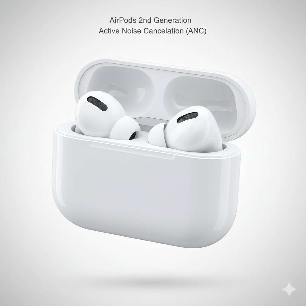 Proxpert AirPods 2nd Generation with Active Noise Cancellation (ANC) | Wireless Earbuds