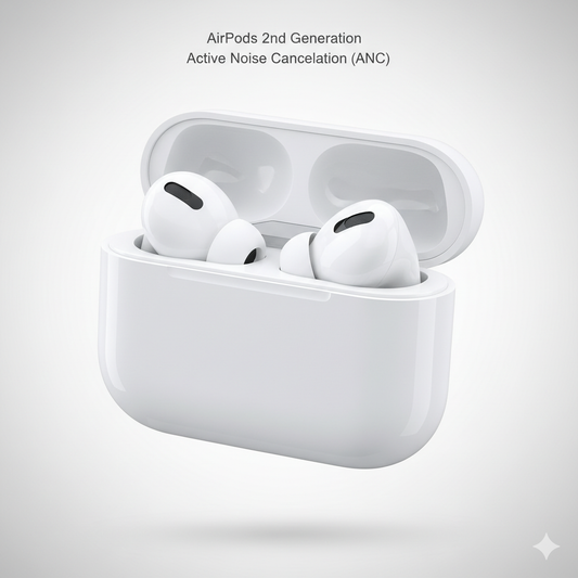 Proxpert AirPods 2nd Generation with Active Noise Cancellation (ANC) | Wireless Earbuds
