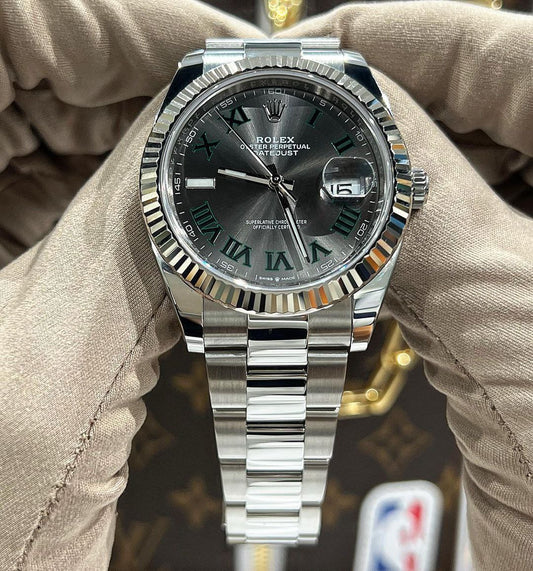 Rolex Premium Quality New Oyster Perpetual Collection now Available & Ready❤️ Rolex DateJust41 Wimbledon  Automatic Collection